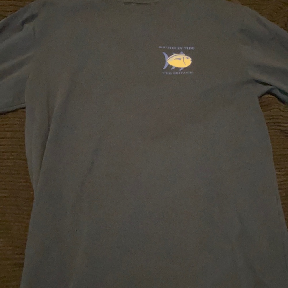 Ling sleeve, navy, Southern Tide skipjack t-shirt